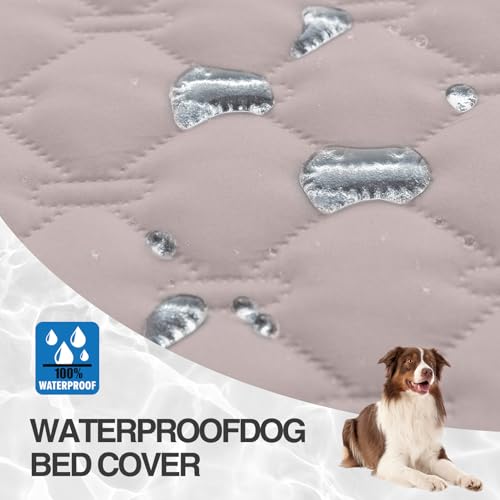 Coperta Impermeabile Per Cani, Copridivano Antigraffio Gatto, Copridivano Con Penisola Per Animali Con Fondo In Gomma Antiscivolo, Copriletto (Beige Chiaro,76X178Cm) - 6