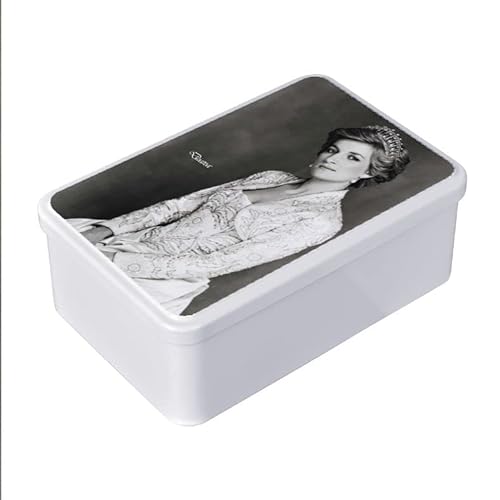 Boîteperso | Boîte Personnalisée | Boîte à Sucre | Lady Diana | Portrait avec Couronne | Famille Royale d'Angleterre | 19 x 13 x 7 cm