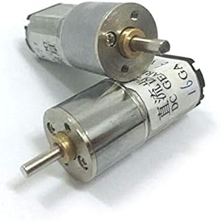 EdricShop DC Motor 16Ga-030 Mini Full Metal Electric DC 3V 6V Gear Motor 3Volt 6 Volt DC Motor 5Rpm -1000Rpm - (Speed(Rpm): 100Rpm; Voltage(V): 3V)