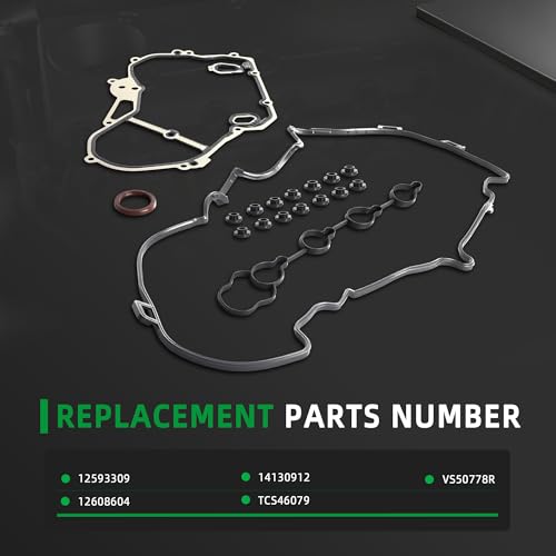 Image of Valve Cover Gasket Set,Timing Cover Gasket Set for Chevy Equinox /Captiva /Malibu,for GMC Terrain,for Buick Regal /Lacrosse /Verano,2.0L /2.4L,10-15,OE 12593309 12608604 14130912 TCS46079 VS50778R