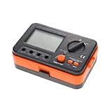 COOLHIYA Digital Insulation Resistance Tester with Backlight LCD Precise Probes Multiple Ranges for Industrial Electrical Testing and Motor Insulation Measurement