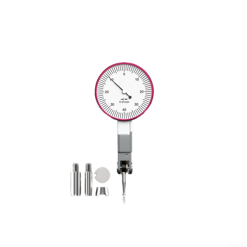 Inversión automática para indicador de prueba de dial con rango de 0 a 0 de 8 mm y resolución 0 002 para instrumentos de medición de precisión (grande 0-0,2 mm)