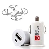 Cable USB NO INCLUIDO DURAGADGET Cargador De Mechero del Coche con Puerto USB para dji/Ryze Tello, Yuneec HD Racer Drone - ¡No Se Quede Sin Batería Mientras Conduce!