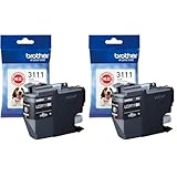 ブラザー工業 【brother純正】インクカートリッジブラック LC3111BK 対応型番:DCP-J987N、DCP-J982N、DCP-J587N、DCP-J582N、MFC-J738DN 他 (× 2)