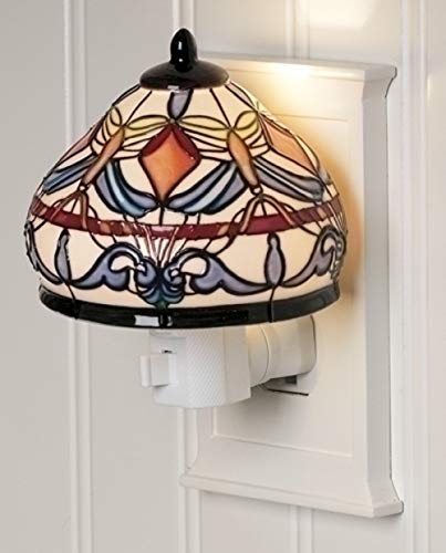 Roman 161174 Ceramic Dragonfly Night-Light, 4-inch High, Multicolor