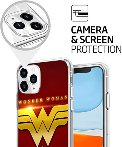 Xiadn Compatible With Iphone 13 Case, Cool Design Premium Soft Silicone Full-Body Protective Clear Case For Men/Women/Girl/Boy (Powerful-Wonder-Woman-1), (6.1 Inch) #TOP1