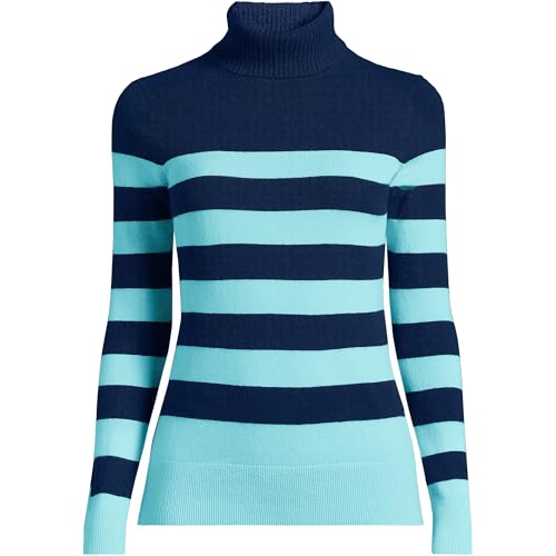 Image of Lands' End Women's Cashmere Turtleneck Sweater