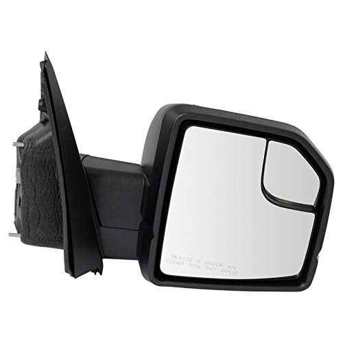 Mirror Power Textured Black Passenger Side Right RH Includes Driver Side Matching Performance Style Cap for 2015-2018 Ford F150 New