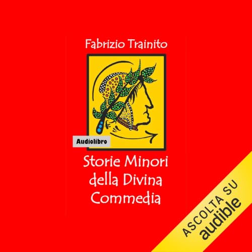 Diseño de la portada del título Storie minori della Divina Commedia