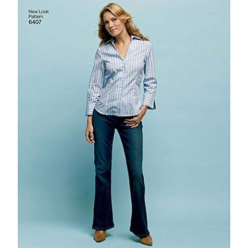New Look Sewing Pattern 6407 Misses Tops, Size A (10-12-14-16-18-20-22) #TOP11