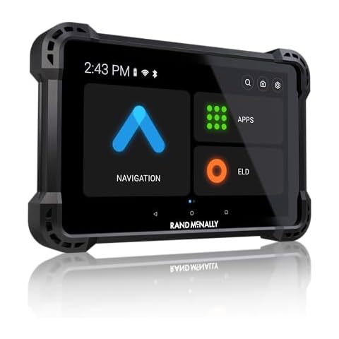Rand McNally RANDTAB8 Rand Tablet with Rand Navigation GPS with Speed Camera Alerts and Live Traffic, Weather and Fuel - 8 Inch (Renewed) Cover