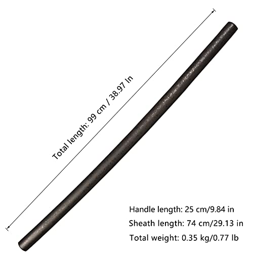 Lkjad Cosplay Anime Katana Sword Practice Sword Training Sword Weapons Black Bent Not Metal #TOP1