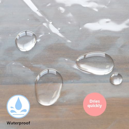 YISURE Clear Shower Curtain Liner 84x84'', Extra Long Plastic Peva Vinyl Waterproof Bathroom Shower Curtain Sets with 4 Magnets by YISURE - Image 3