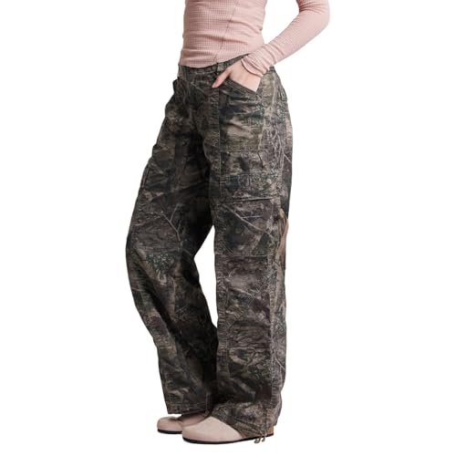 Unionbay Women's Camo Cargo Wide Leg Twill Pant3