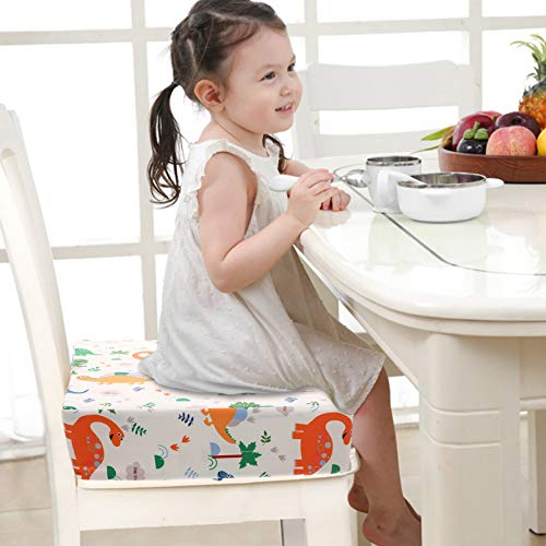 Toyvian Almofada de Aumento de Cadeira de Criança Branca Almofada de Assento de Cadeira Alta Tapete