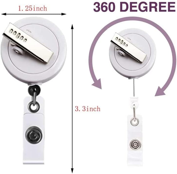 Miniatura 3 de Carrete de insignia con texto en inglés "Do Not Read The Next Sentence You Little Rebel I Like You", portatarjetas retráctiles con clip de