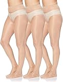 Iris & Lilly by Wolford Damen Satin-Strumpfhose 20 Den, 3er-Pack, Beige, S
