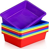 Hoteam 10 Pcs Flat Storage Tray Organizer Bin Letter Size - View #3