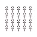PH PandaHall PandaHall Elite 925 Sterling Silver 5mm Eye Screwed Pins 20pcs for Half Drilled Pearl Cup Bail Charm Pendant