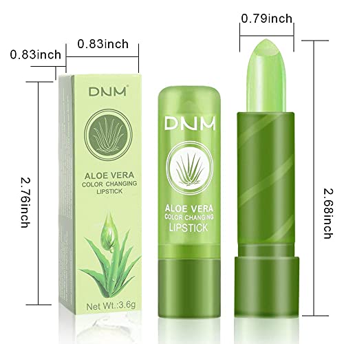 Evpct 3Pcs Aloe Vera Tinted Lip Balms Ph Lip Color Changing Lipstick Balm Stain Gift Set Queen For Women Girls Korean Mood Long Lasting Color Change Light Pink Lipstick Lip Tint Plumper Gloss #TOP5