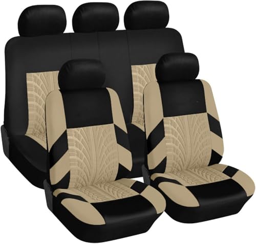 9 Pcs Car Seat Covers for BMW 4er Coupe Series 4 Cabrio M4 Coupe Cabrio xDRIVE Competition 3-Doors, Breathable Cloth Seat Protectors Airbag Compatible Non Slip Washable Full Surround,D