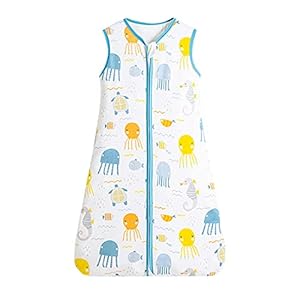 Slaapzak voor baby’s, slaapzak voor baby’s, zomerpyjama, zonder mouwen, met ritssluiting, katoen, 67-85 cm lengte, slaapzak voor pasgeborenen, voor baby’s van 3 tot 24 maanden, stijl 2, M