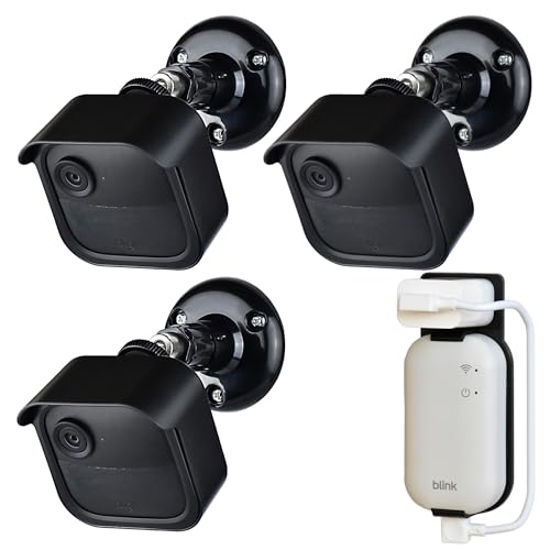 All New Blink Outdoor Camera Mount Bracket Compatible with Blink Outdoor 4th Gen Camera,Weatherproof Protective Housing and 360 Degree Adjustable Mount (Blink Camera Not Include) 3PACK