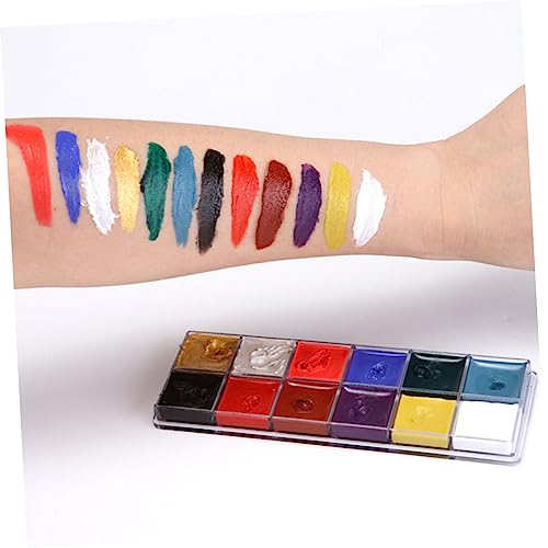 Maquillage corps Healvian longue tenue peinture visage carnaval Halloween 2 pièces