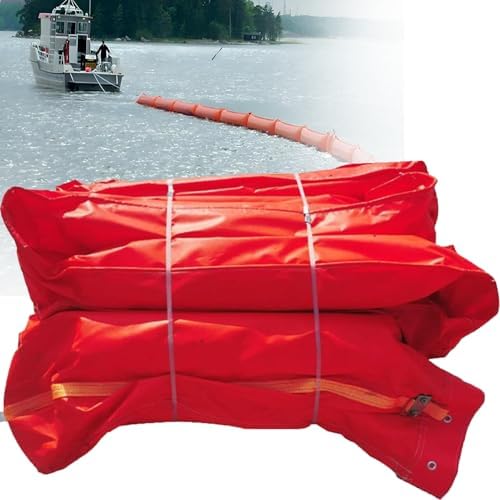 Floating Oil Containment Boom - 10m/32.8ft DIY Flood Control Barrier, H90cm/35.4inch - Effective Oil Spill & Water Pollution Prevention Solution