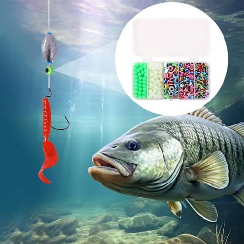 Set de 500 cuentas luminosas para pesca de 5mm/6mm/8mm miniatura 6