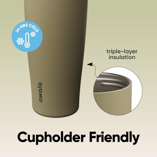 Image of Owala FreeSip Tumbler Stainless Steel Water Bottle 30 oz Off Road
