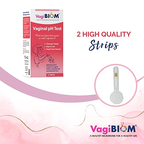 VagiBiom Vaginal pH Tester: Balanced and Healthy Vaginal microbiome ensures Optimum pH. Do You Have Intimate Issues, Don't Guess use pH Test kit (2 Tests)