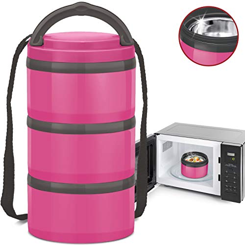 MILTON Insulated Lunch Bento Box Microwave Safe Stainless Steel thermos for Kids/Adults 12