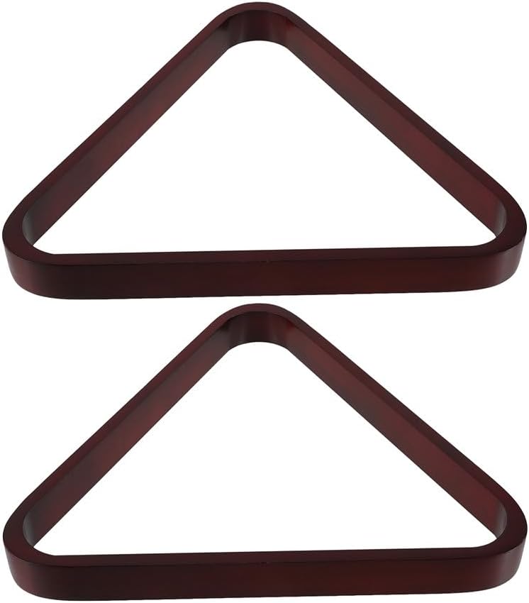 Abaodam 2pcs Pool Ball Rack: Solid Wood Billiard Triangle Rack - Pool Table Accessories for Holding 9-Ball - Billiards Accessories