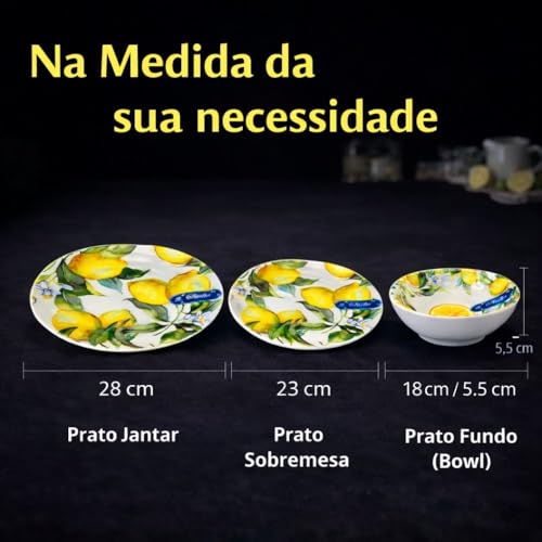 Jogo Melamina Bellagio Linha Sicília 18 peças