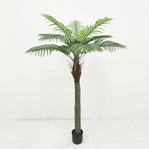 HWQFM 観葉植物 フェイクグリーン 人工観葉植物 造花 インテリア 室内 ヤシの木 屋外 フェイク植物 人工 水やり不要 枯れない 盆栽植物 ナチュラル 玄関 リビング 開店祝い 200cm 開業祝い 誕生日 イベント ディスプレイ 鉢植え