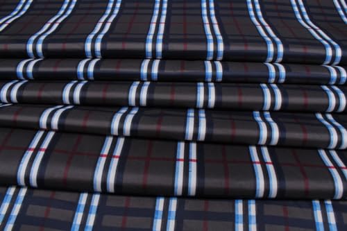 Image of The Furnishing Tree Elastic Oval Dining Table Cover WxL 42x72 in Inches Polyester Checkered Pattern Grey