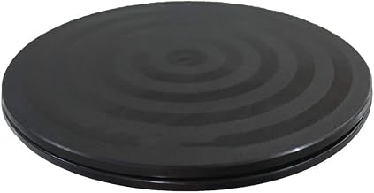 Mini Bonsai Turntable Base Stainless Steel Ball Bearings 360-Degree Rotation Easy Pruning Black 8"