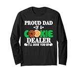 Proud Dad Of A Cookie Dealer Troop Leader Birthday Party Long Sleeve T-Shirt