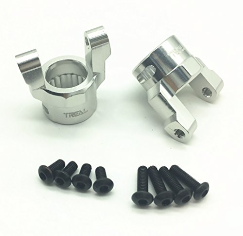 Treal Aluminum C-Hub Carrier for Axial Wraith & RR10 1:10 RC Car - Silver