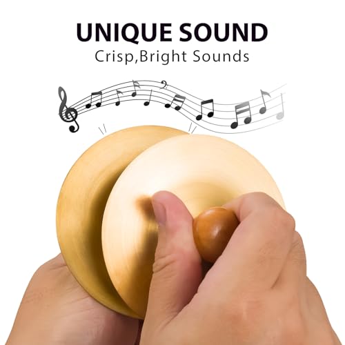 image for VixxNoxx Professional Copper Finger Cymbals Pair - 3.5