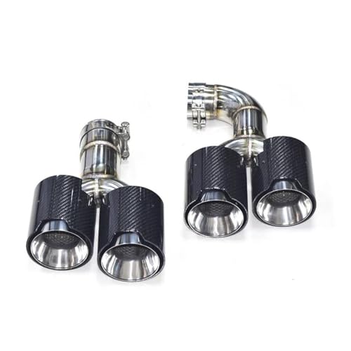 Tuyaux d'échappement quadruples en carbone A2 look sport pour BMW G01 2019