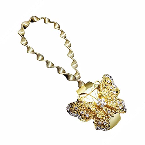 Ueohitsct 1Pc Magnetic Curtain Tieback Butterfly Curtain Buckle Drapery Decorative Tieback Stretchy Rope #TOP2