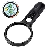 Hohe Klarheit mit Kristallglasobjektiv, 3X (großes Objektiv) + 45X (kleine Objektiv) Vergrößerung, 3 Zoll Qualitätsglasobjektiv macht hervorragendes Qualitätsbild ohne Verzerrungen.