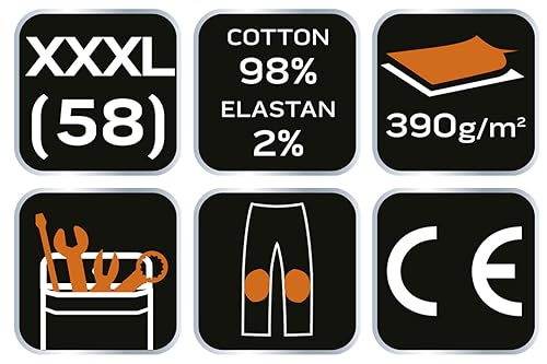 NEO TOOLS Pantalon de Travail pour Hommes avec Beaucoup d'espace de Rangement - Pantalon Cargo de Combat de sécurité à Usage intensif Multi Poches - Vêtements de Travail durables - XS-3XL (XXL) – vue 3