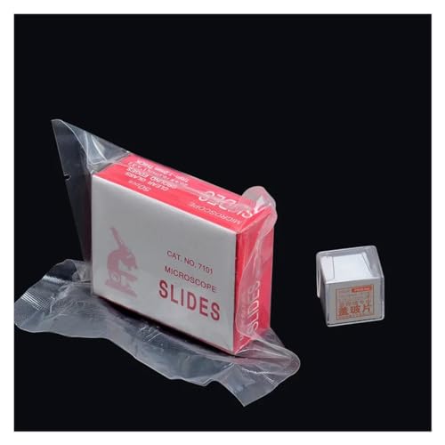 顕微鏡 生物顕微鏡スライド 50 個 + 100 個カバースリップ標本の顕微鏡スライドの準備のため