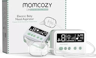 Momcozy Hospital-Grade Electric Nasal Aspirator: 70 KPa Suction, 9 Levels
