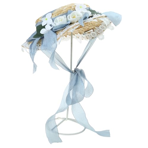 Chapeau de mariage victorien bonnet paille fleur de soleil pour cortège de femmes