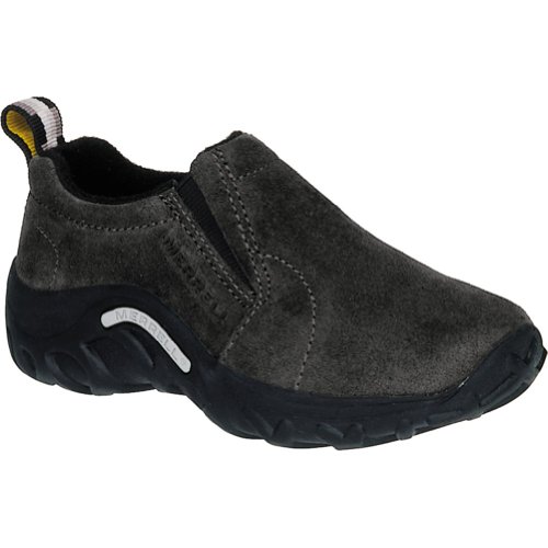 Merrell Jungle Moc Moccasin, Black Leather, 1.5 US Unisex Big Kid by Merrell - Used condition - Image 2