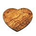 Naturally Med Olive Wood Heart Shaped Board